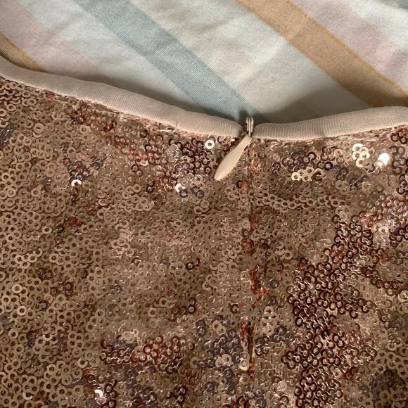 Y2K HYFVE Rose Gold Sequin Glam Romper - Picture 9 of 12